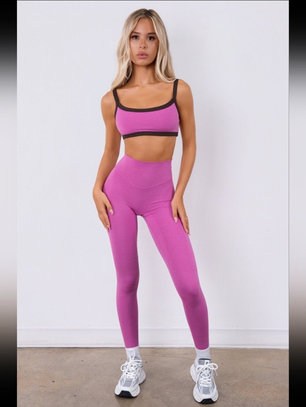 Vitality Daydream Berry Heather Leggings + Bra